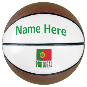 Portugal Portuguese Flag Personalised Green Name Basketball