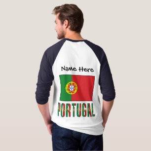 Portugal Portuguese Flag Personalised  T-Shirt