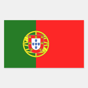 Portugal/Portuguese Flag Rectangular Sticker