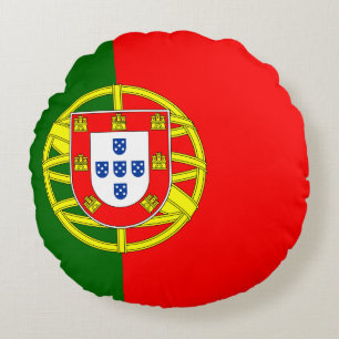 Portugal (Portuguese) Flag Round Cushion