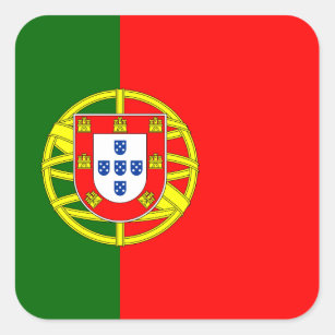 Portugal (Portuguese) Flag Square Sticker