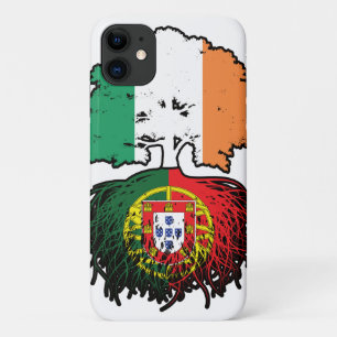 Portugal Portuguese Irish Ireland Tree Roots Flag Case-Mate iPhone Case