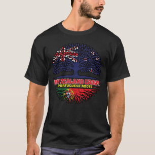 Portugal Portuguese New Zealander New Zealand Tree T-Shirt