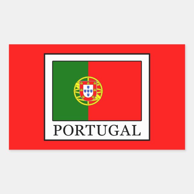 Portugal Rectangular Sticker (Front)