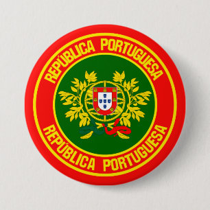 Portugal Round Emblem 7.5 Cm Round Badge