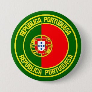 Portugal Round Emblem 7.5 Cm Round Badge
