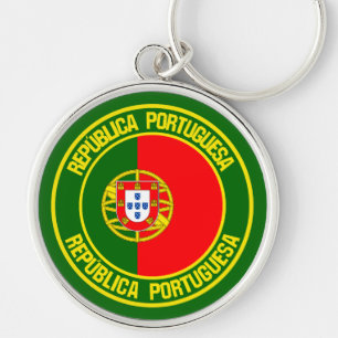 Portugal Round Emblem Key Ring