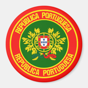 Portugal Round Emblem Magnet