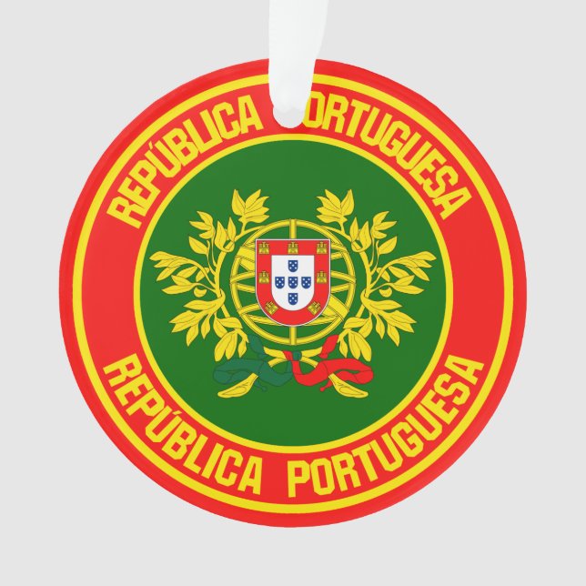 Portugal Round Emblem Ornament (Front)