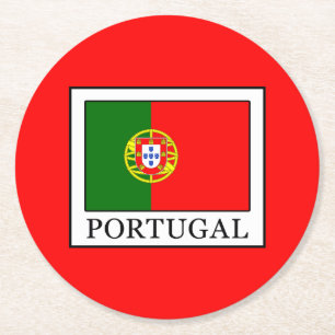 Portugal Round Paper Coaster
