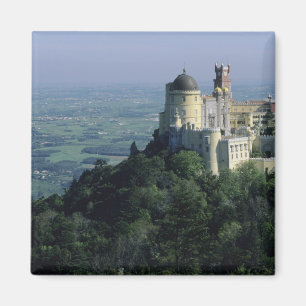 Portugal, Sintra, Pena Palace, atop Serra da Magnet