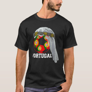 Portugal Soccer 2022 Flag Ball Arab Keffiyeh Footb T-Shirt