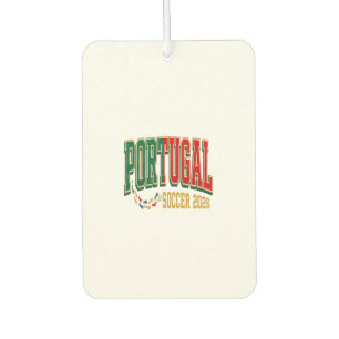 Portugal Soccer 2026 Soccer Bold Country Typograph Car Air Freshener