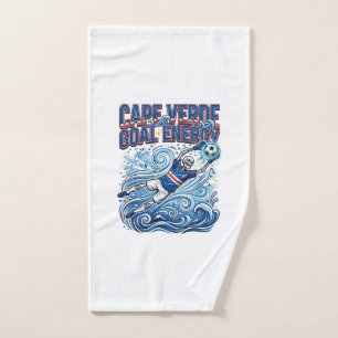 Portugal Soccer 2026 Soccer Bold Country Typograph Hand Towel