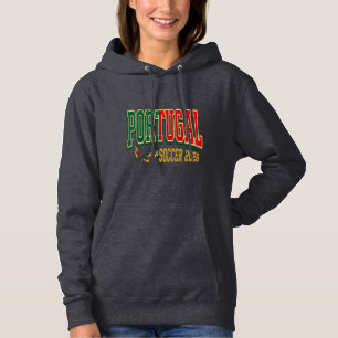 Portugal Soccer 2026 Soccer Bold Country Typograph Hoodie