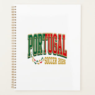 Portugal Soccer 2026 Soccer Bold Country Typograph Planner