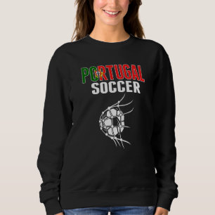 Portugal Soccer Ball In Net Portuguese Football S Sweatshirt
