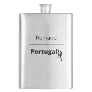 Portugal Soccer, customisable Hip Flask