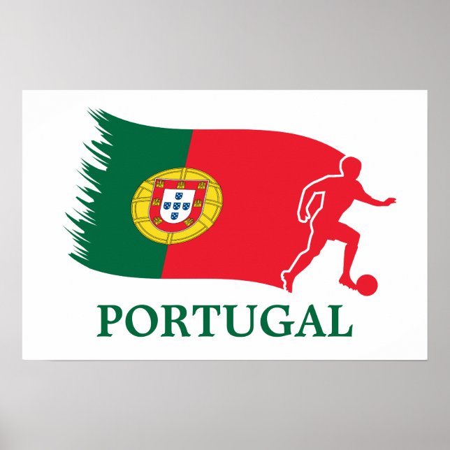 Portugal Soccer Flag Poster (Front)