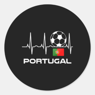 Portugal Soccer Jersey Shirt Portuguese Futebol Gi Classic Round Sticker
