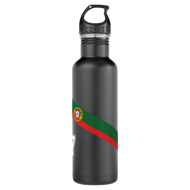 Portugal Soccer Number 7 Portugese Football Sports 710 Ml Water Bottle (Front)