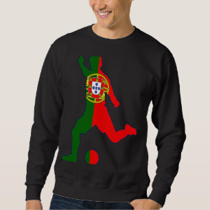 Portugal Soccer Player Portuguese Flag Football Sweatshirt