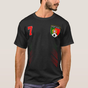 Portugal Soccer Portugese Football Retro 7 Jersey  T-Shirt