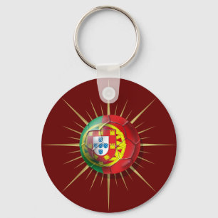 Portugal Soccer Starburst Soccer ball gifts Key Ring