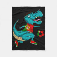 Portugal Soccer T-rex Dino Portuguese Flag Portugu