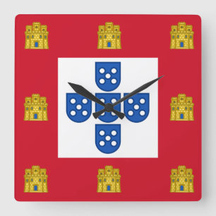 Portugal square wall clock