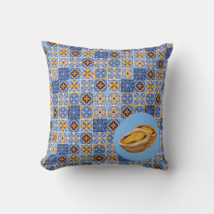 Portugal Tiles and Pastries Cushion