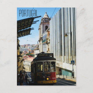 Portugal Tram Trolley Car Postcard