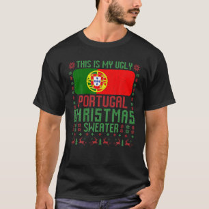 Portugal Ugly Christmas Sweater Portugal Flag For
