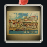 Portugal Vintage Travel Ornament<br><div class="desc">A cool vintage style Portugal ornament featuring a beautiful ocean scene of Madeira.</div>