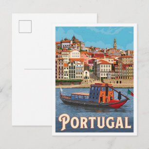 Portugal Vintage Travel Postcard