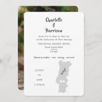 Portugal Wedding Destination Photo Invitation