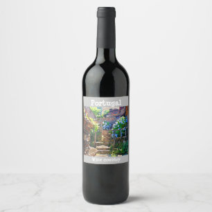 Portugal wine country wine label
