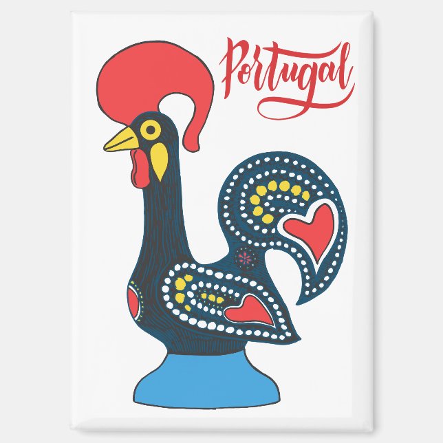 Portugese Rooster Magnet (Front)