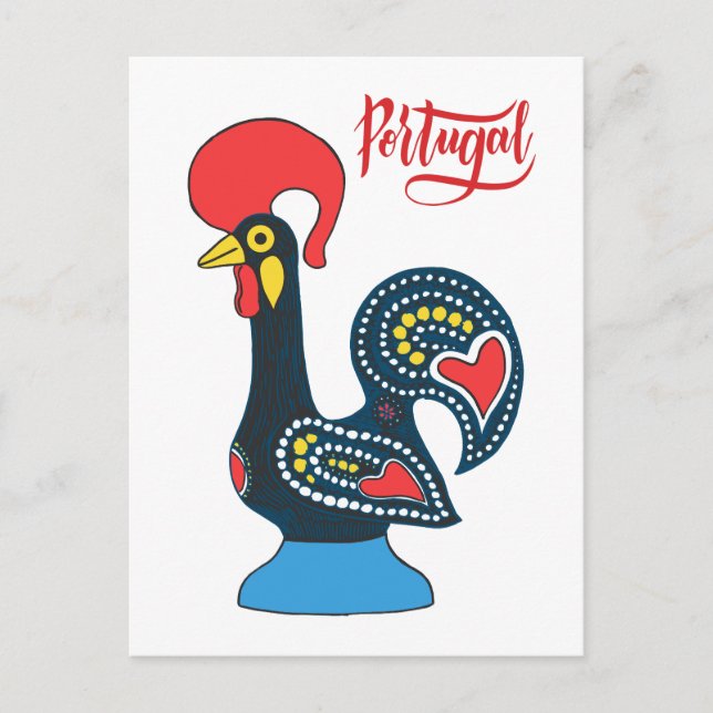 Portugese Rooster Postcard (Front)