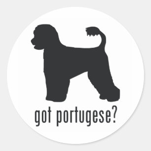 Portugese Water Dog Classic Round Sticker