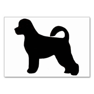 portugese water dog silhouette.png table number