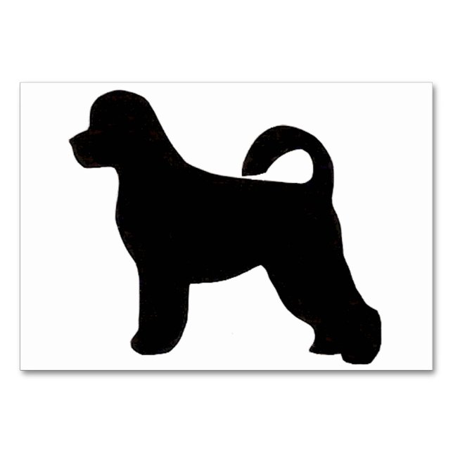 portugese water dog silhouette.png table number (Front)