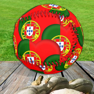 Portugues Flag & Hearts - Baseball Portugal/sports