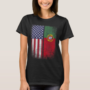 Portuguese American Flag Portugal Usa For Women Ki T-Shirt