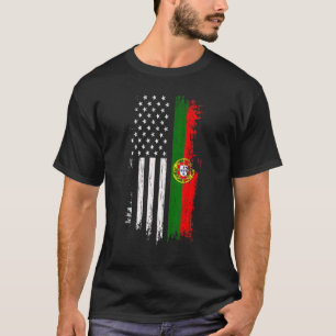 Portuguese American Flag  Pride Portugal Usa T-Shirt