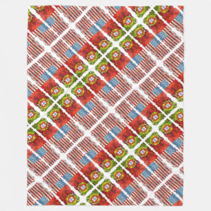 Portuguese American flags Fleece Blanket