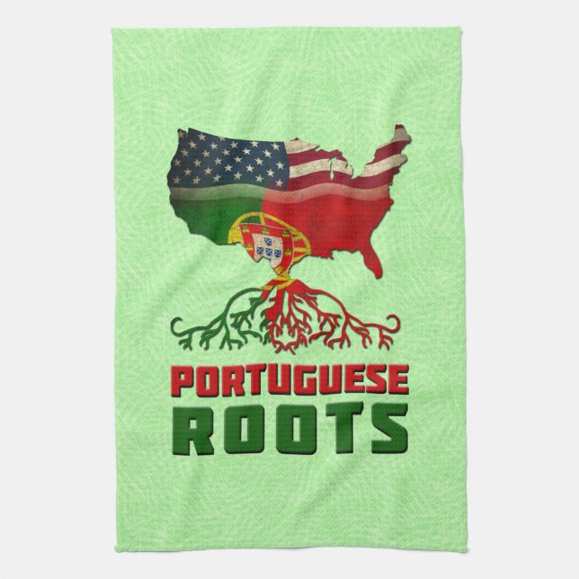 Portuguese American Roots Tea Towels (Vertical)