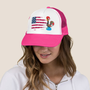 Portuguese American Trucker Hat