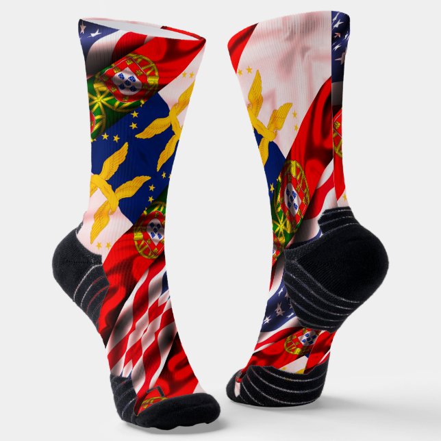 Portuguese americans socks (Angled)