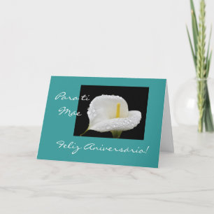 Portuguese: Aniversario da mãe/ Mum's birthday Card